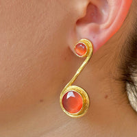 Aretes Onda naranja