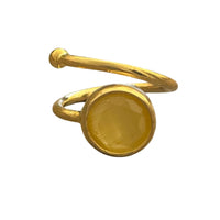 Anillo Remolino Amarillo