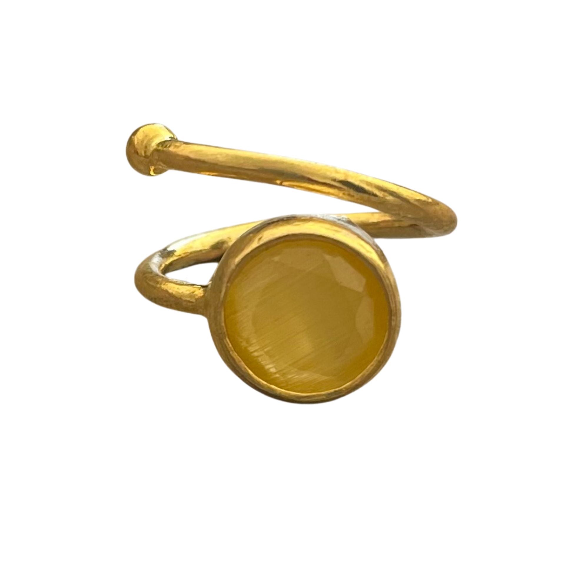 Anillo Remolino Amarillo