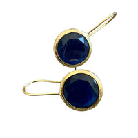 Aretes Círculo Azul