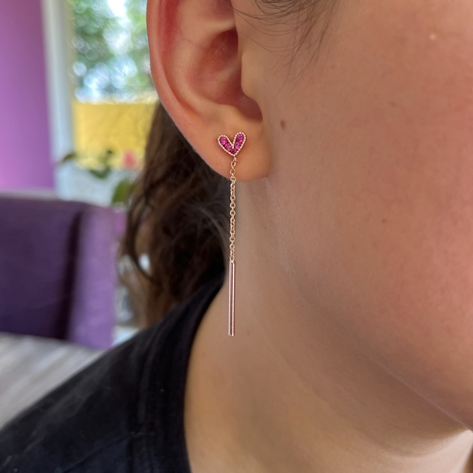 Mini Corazon Oro Rosa