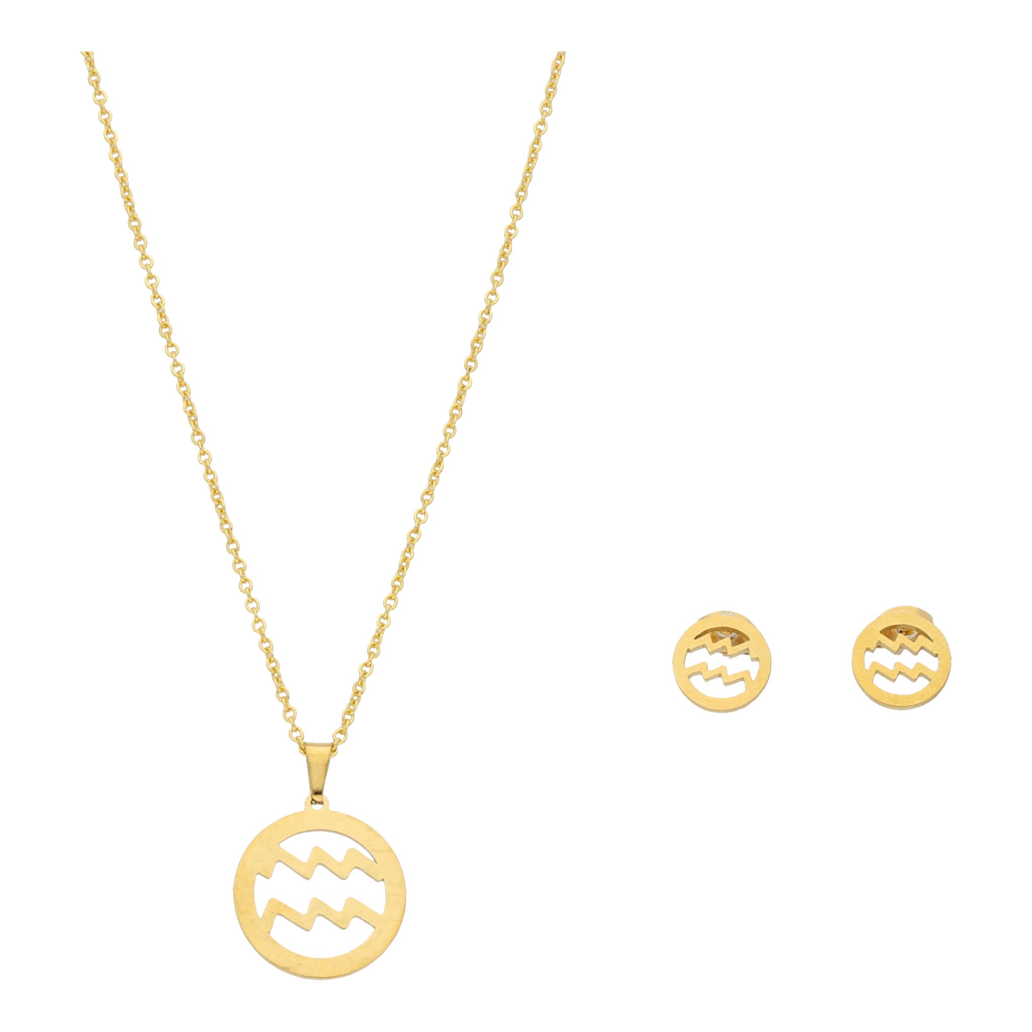 Juego Acuario Collar y Aretes