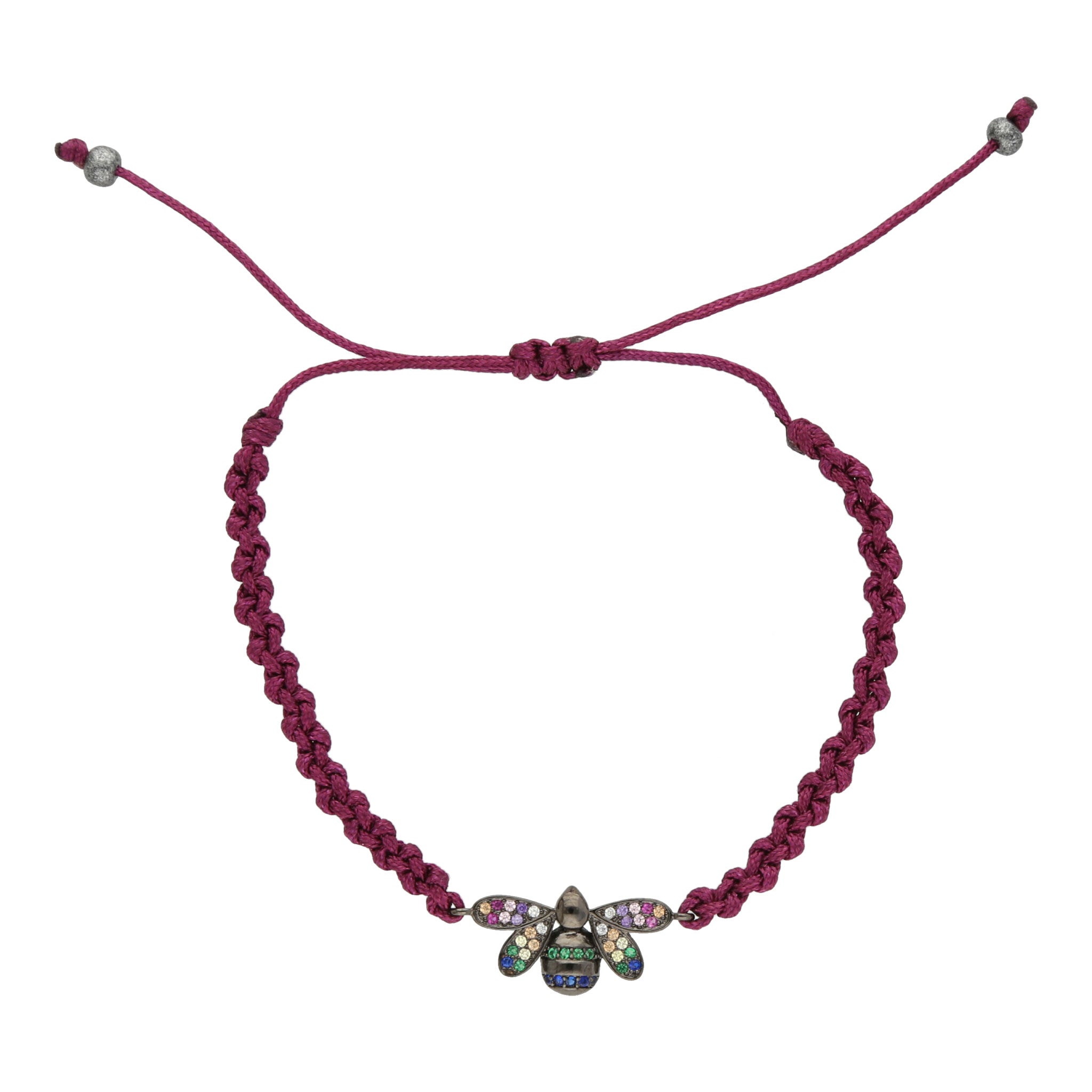 Pulsera Abejas Circonias Vino