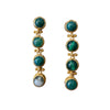 Aretes bisagras verde