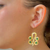 Aretes de Riso verde