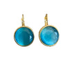 Aretes Ojo de gato azul