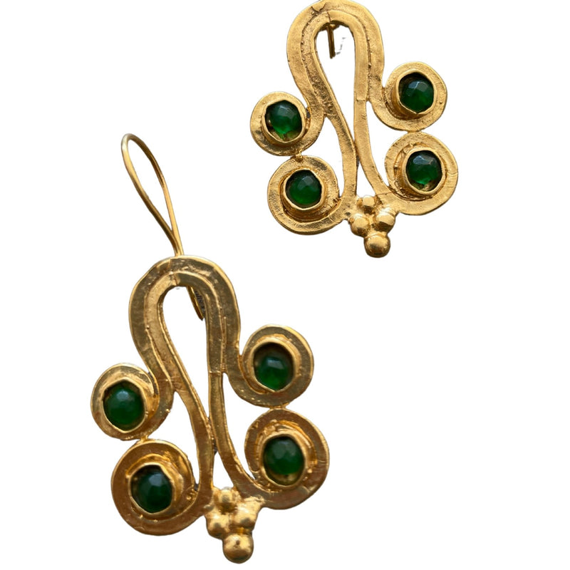 Aretes de Riso verde