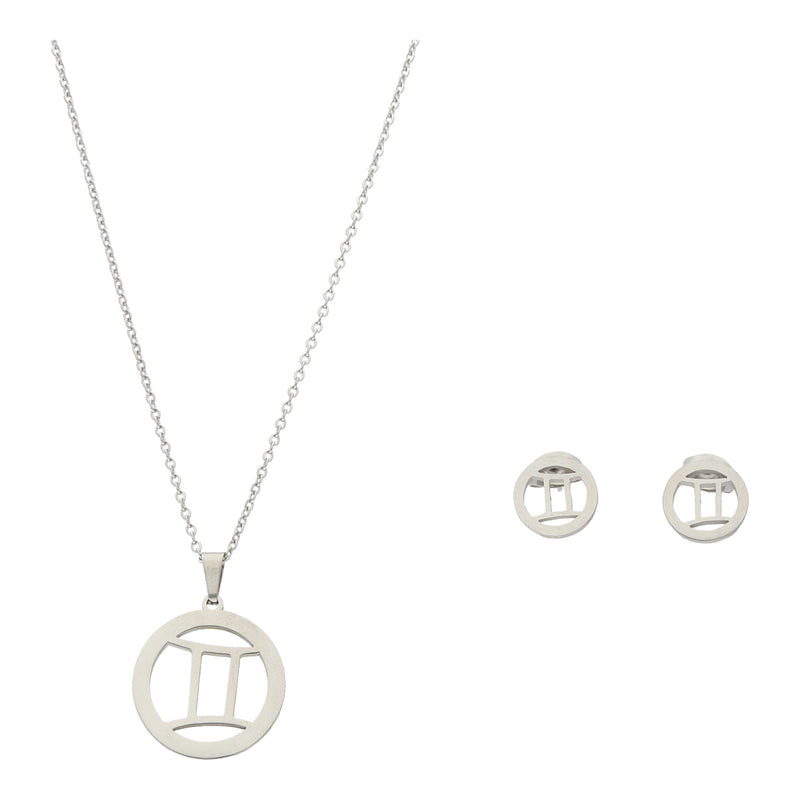 Géminis Collar y Aretes