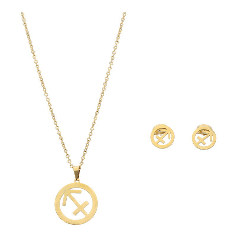 Sagitario Collar y Aretes
