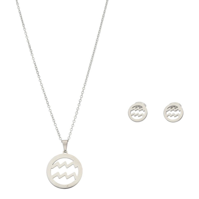 Juego Acuario Collar y Aretes