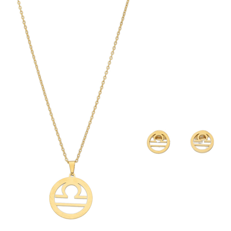 Libra Collar y Aretes