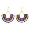 Abanicos Boho Azul Rey